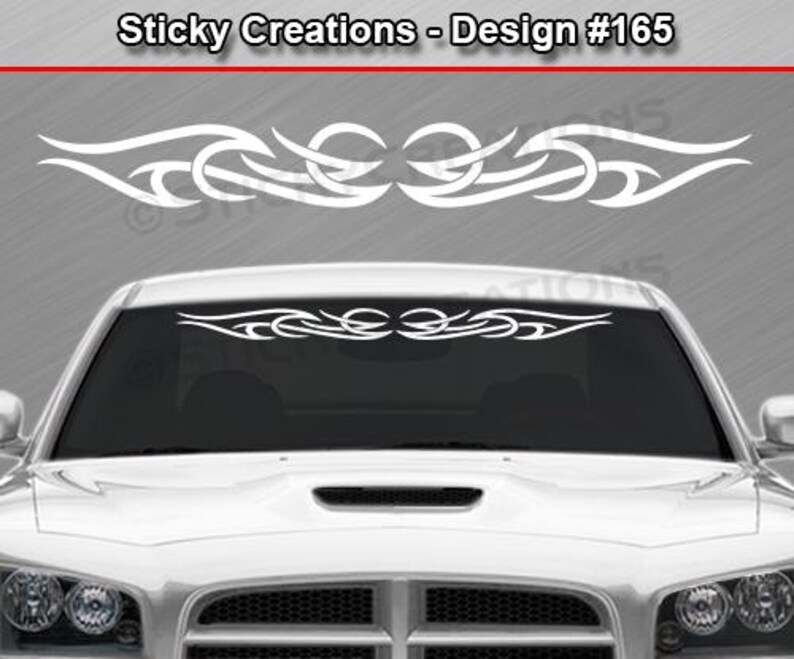 Machine Scroll Car Sticker Design #165 TRIBAL SCROLL Decal Sticker Windshield Window Vinyl Graphic ...