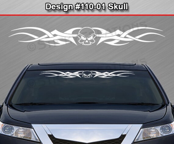 Design #122 4X4 OFF ROAD Windshield Decal Back Window Sticker Tribal Swirl Truck