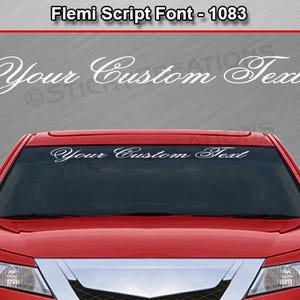 Car Sticker Writing Custom Text Personalized Name Decal Sticker Windshield Window Vinyl ...