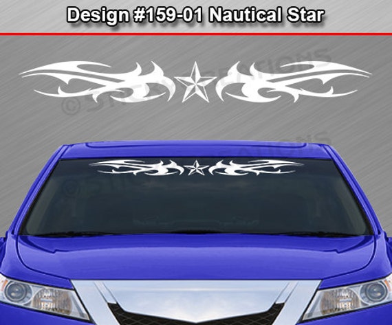 Design #165-01 SKULL Back Window Decal Sticker Vinyl Graphic Tribal Accent Truck