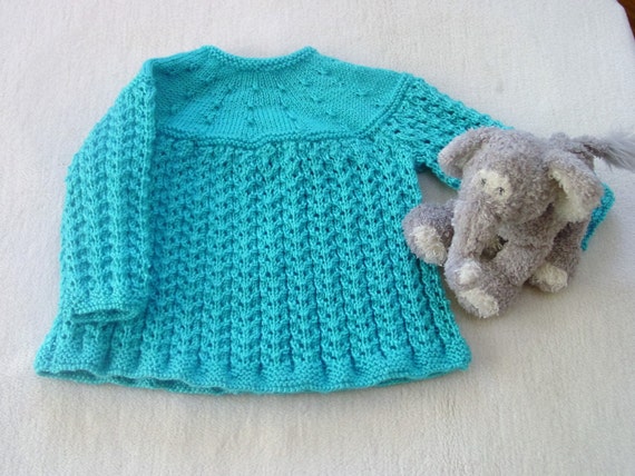 turquoise baby dress