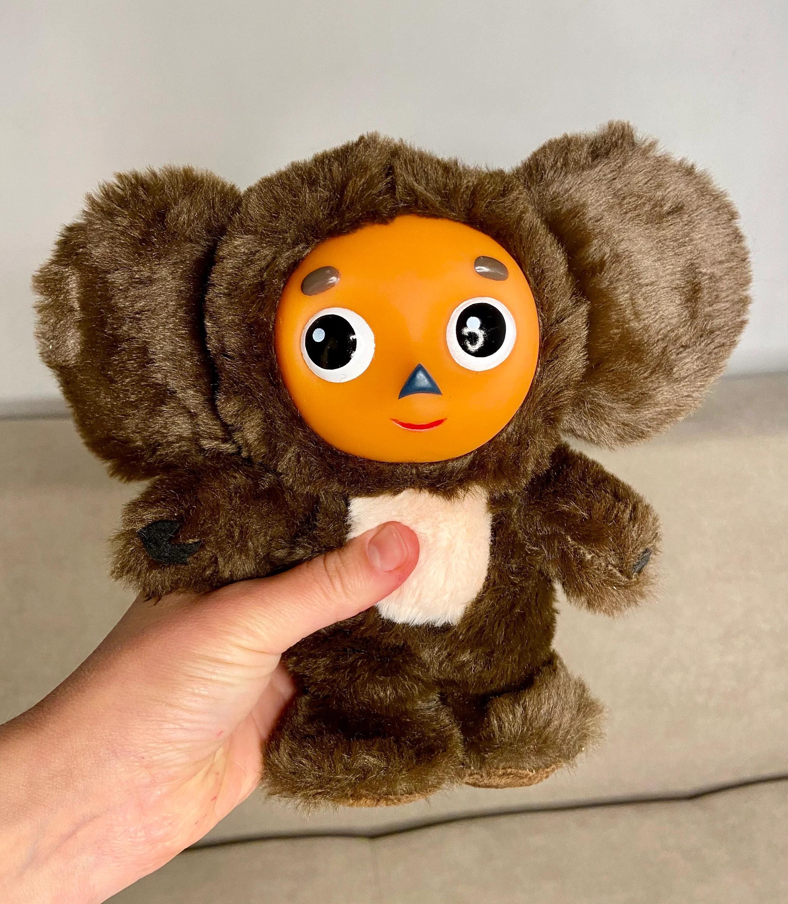 Cheburashka and Crocodile Gena Plush , Vintage Soft Doll USSR, Old