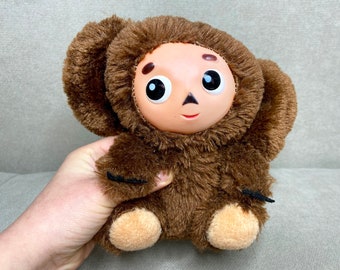 チェブラーシカとワニのゲナ、ソ連製のヴィンテージおもちゃ、人形