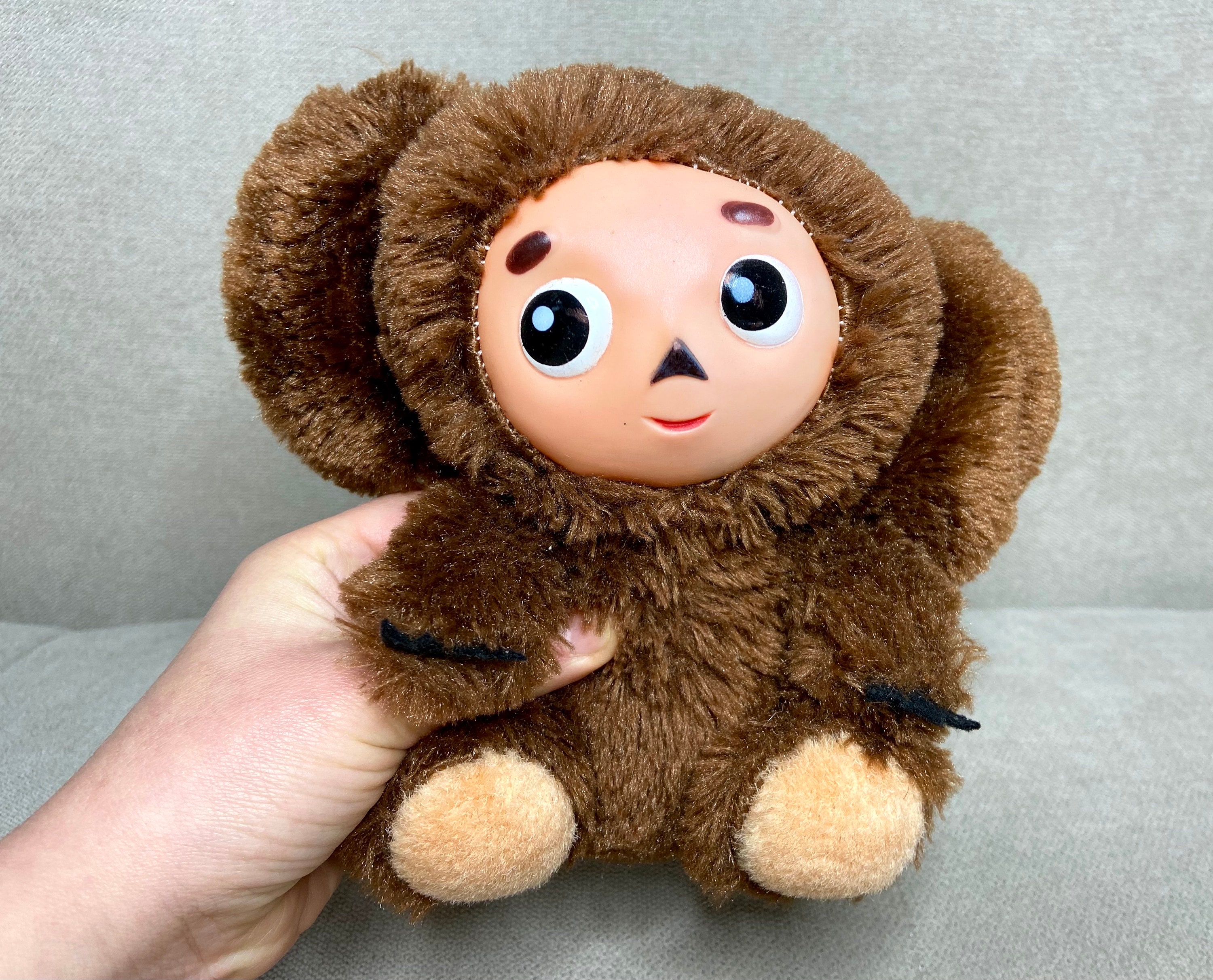 Cheburashka and Crocodile Gena Vintage Soviet Toy, Doll Made in