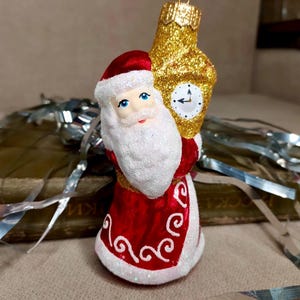 Украинские стеклянные украшения Дед Мороз и Снегурочка, русские украшения Санта-Клауса и Снегурочки