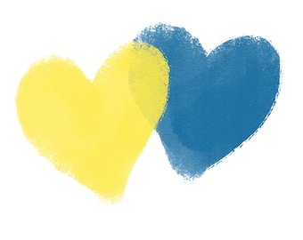 Pray for UKRAINE digital art - svg peace Ukrainian flag printable postcard Stand with Ukraine illustration Ukrainian artist