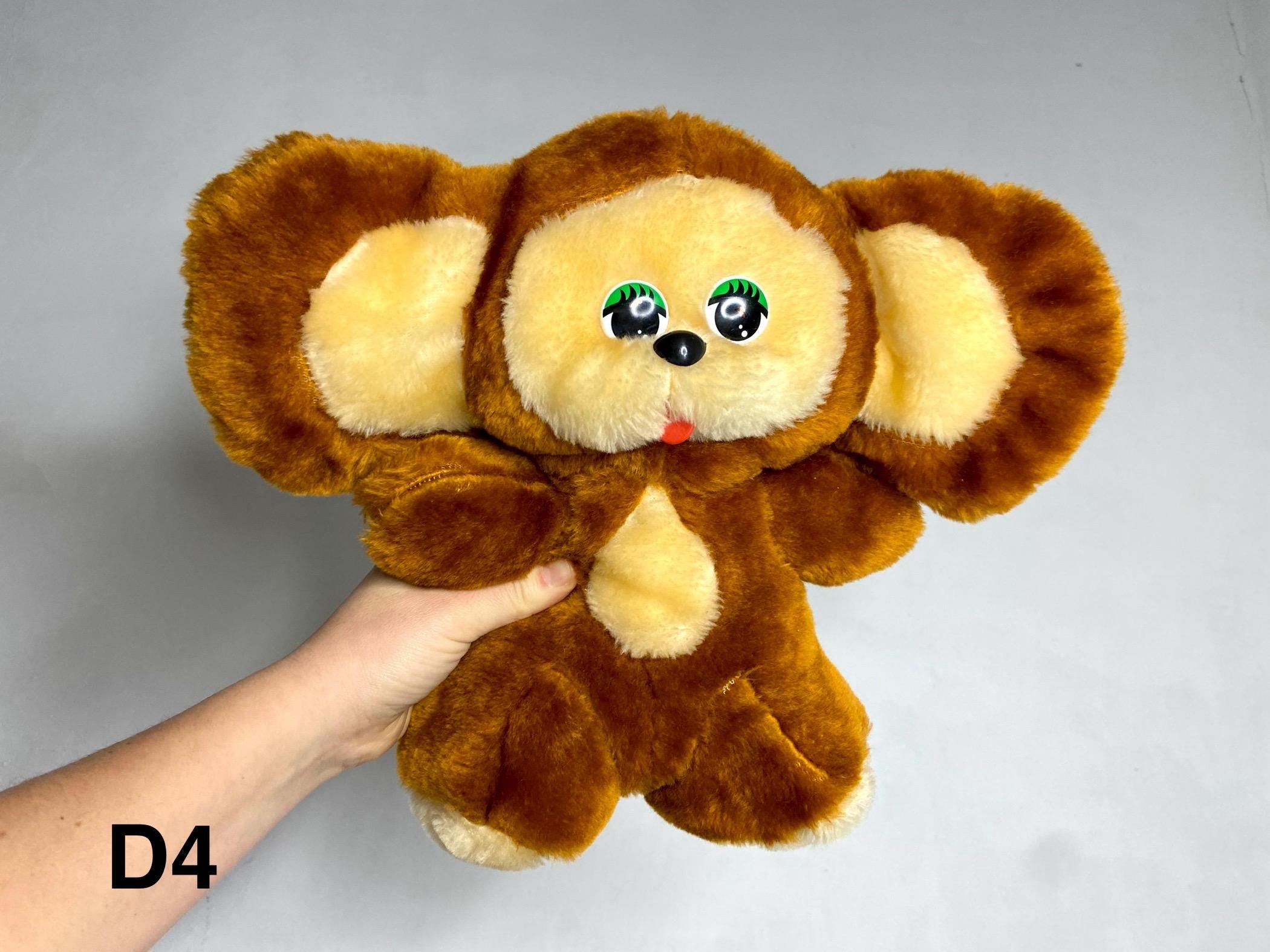 ともちゃんです₊⁎⁺˳✧༚ Cheburashka and Crocodile Gena Plush , Vintage Soft Doll USSR, Old