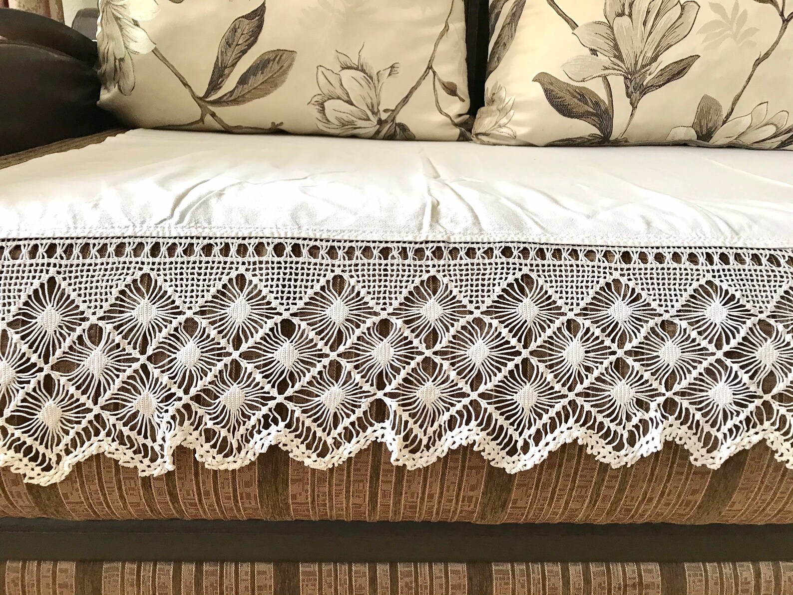 Vintage cotton sheet on the bed Ukrainian white sheet with Etsy