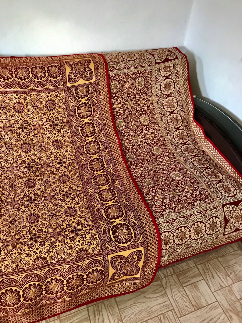 Vintage Moroccan oriental style tapestry sofa cover red and Etsy