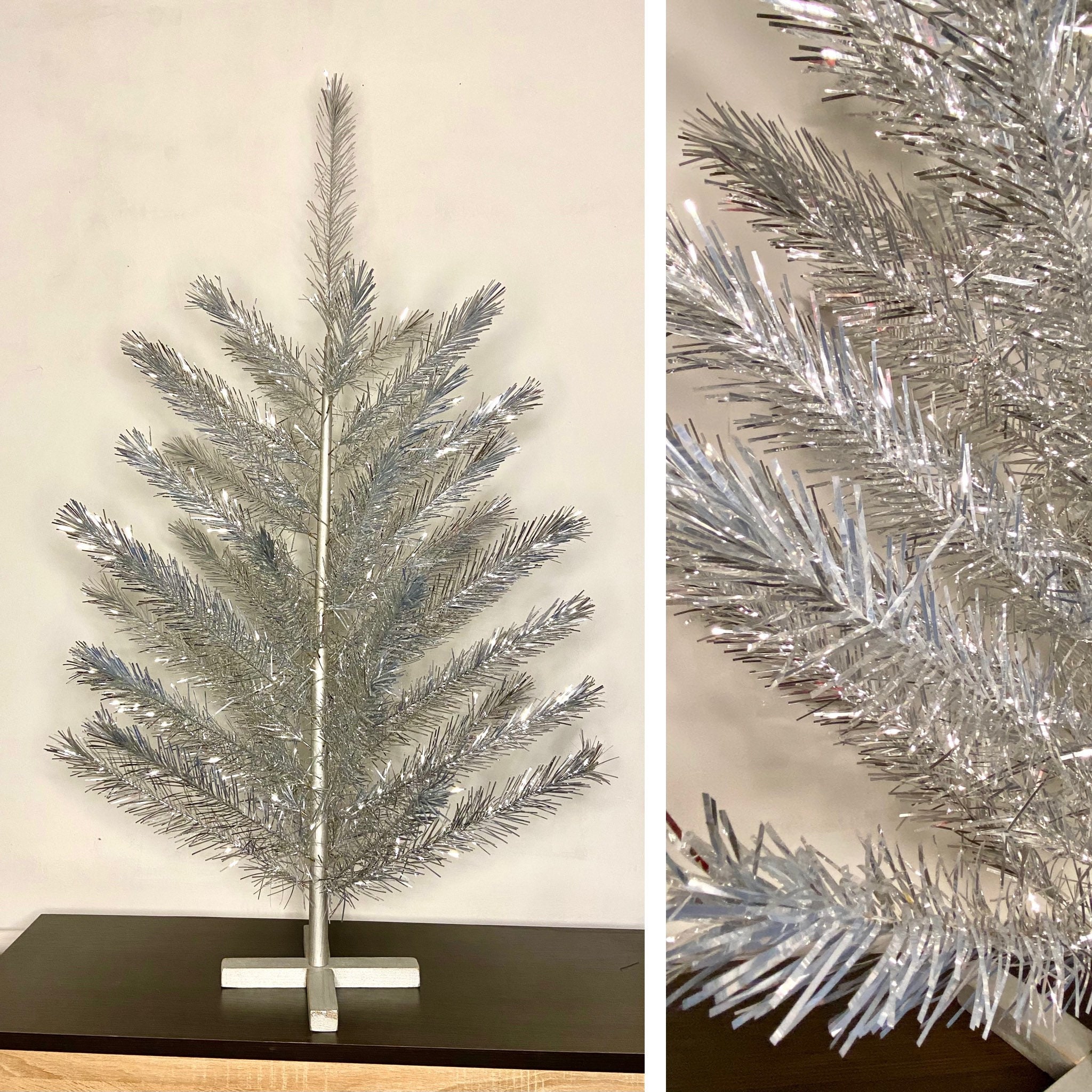 Vintage Metal Aluminum Silver Christmas Tree Mid-century - Etsy