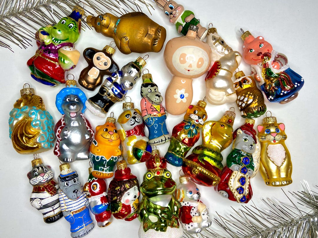 Animals From Fairy Tales and Soviet Cartoons Russian Christmas
