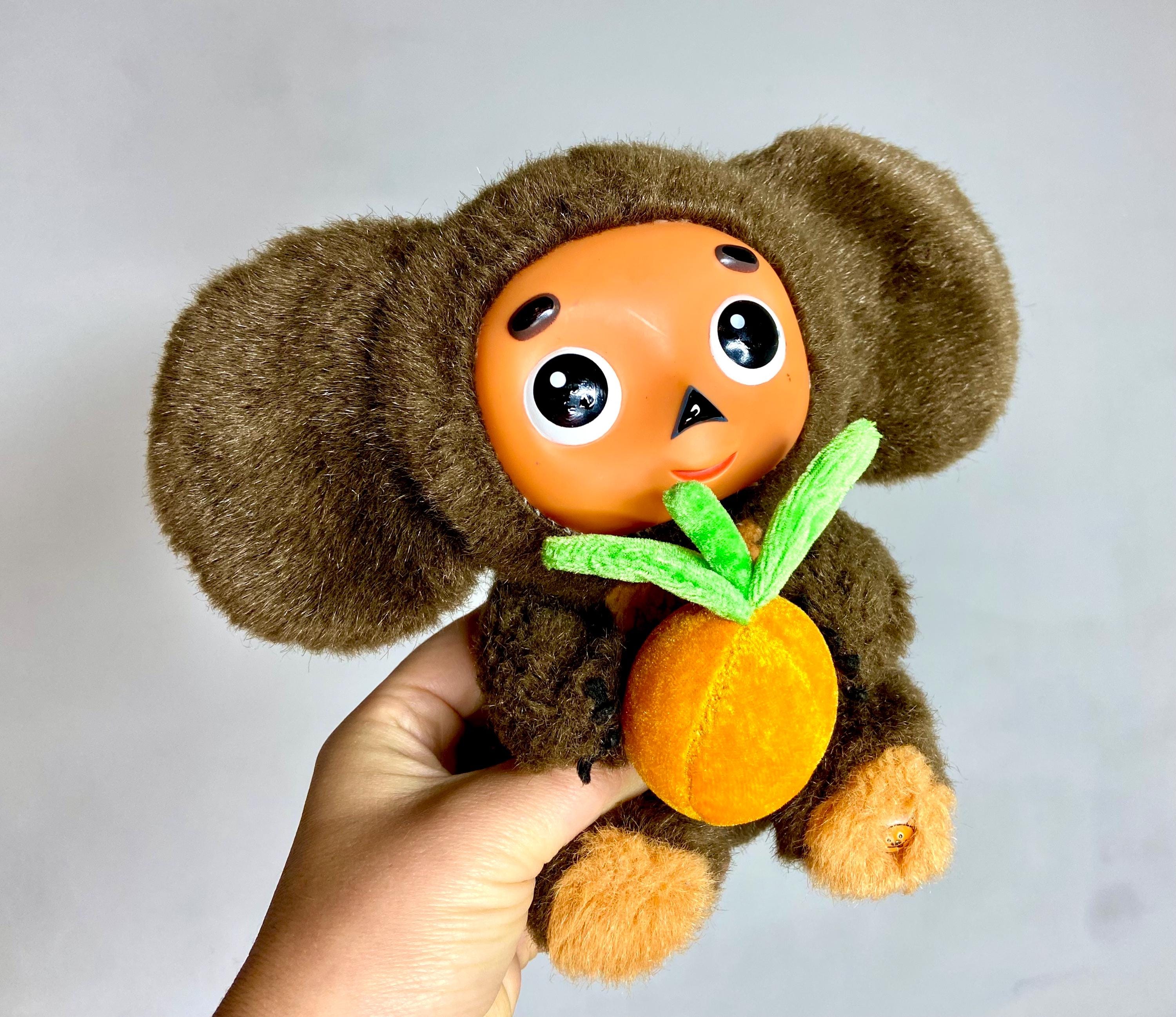 Cheburashka and Crocodile Gena Plush Soviet Toy, Vintage Soft Doll