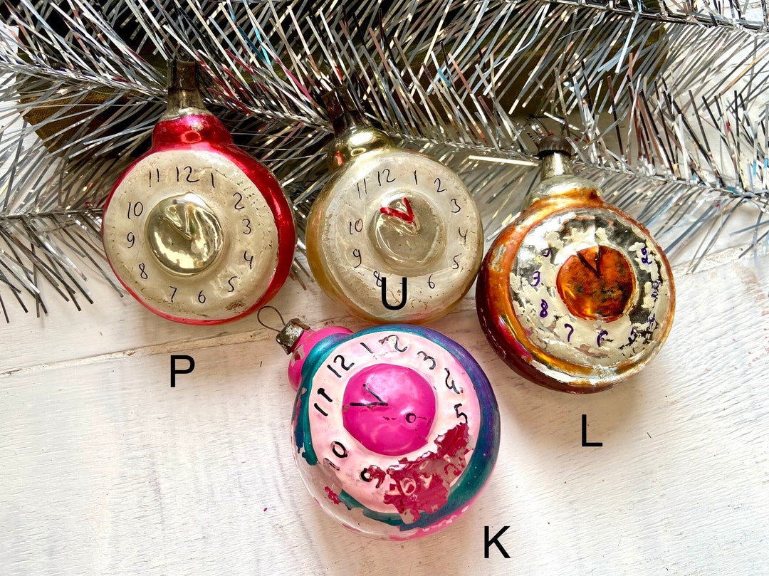Retro Watch Christmas Ornament Clock Xmas Winter Home Etsy