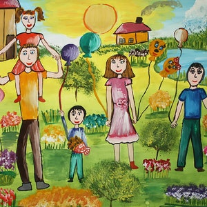Niños ucranianos Arte - dibujo infantil Ucrania arte digital, tiendas ucranianas, Estancia con Ucrania