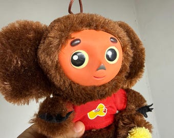 Cheburashka and Crocodile Gena Plush , Vintage Soft Doll USSR, Old