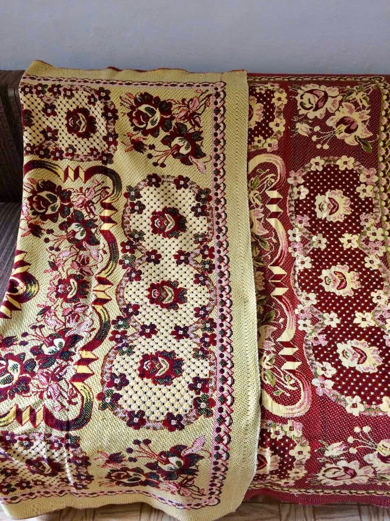 2sided vintage tapestry sofa bedspread retro boho rustic Etsy