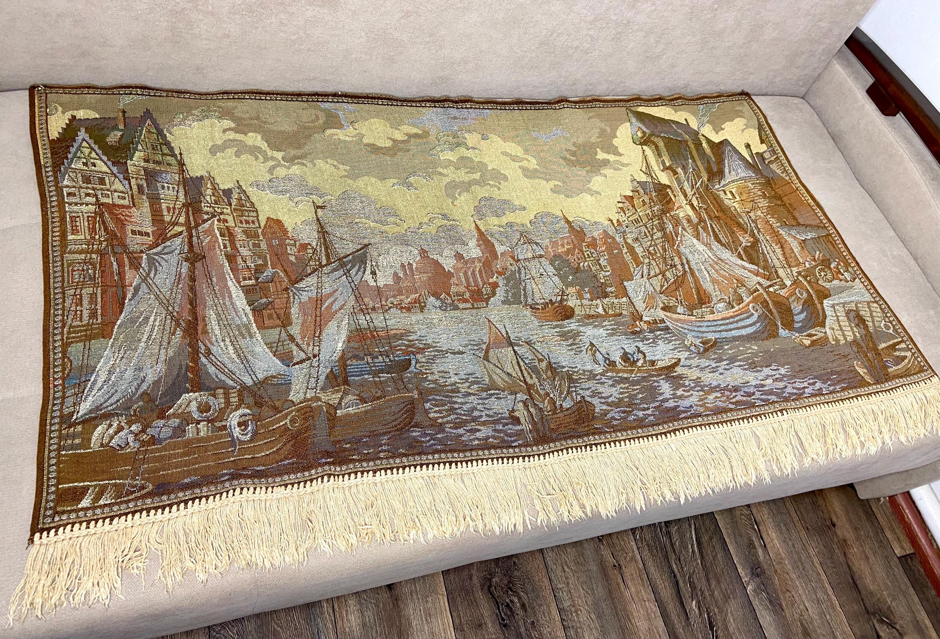 Antique german tapestry - Etsy 日本