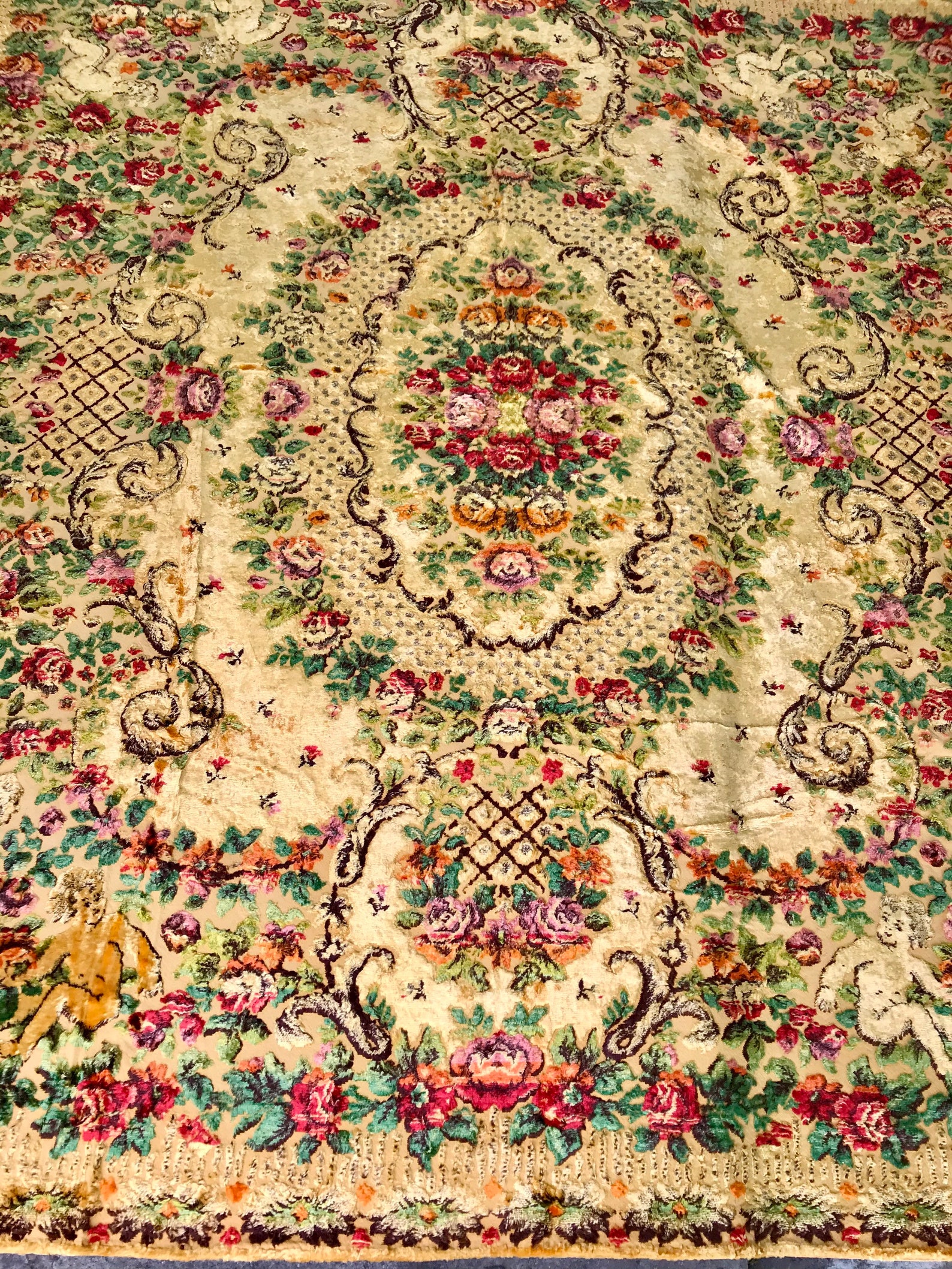 Large Square Velvet floor wall thin Rug Italian luxury Etsy