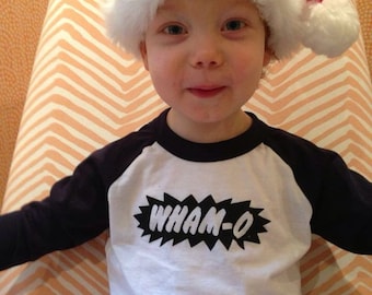 Super Cool Baseball Sleeve "Wham-O Logo Tee" (for Children or Small People!)