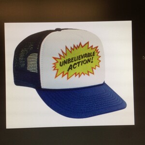 FIRE SALE UNBELIEVABLE Action Limited Edition Super-Ball® Hat Royal Blue Slight Smoke Saturation image 3