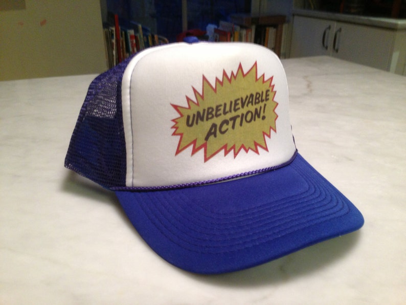 FIRE SALE UNBELIEVABLE Action Limited Edition Super-Ball® Hat Royal Blue Slight Smoke Saturation image 2