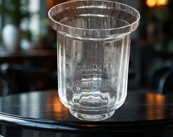 Vintage Dartington England 24% Lead Crystal Wine Cooler Ice Bucket Chiller Bar