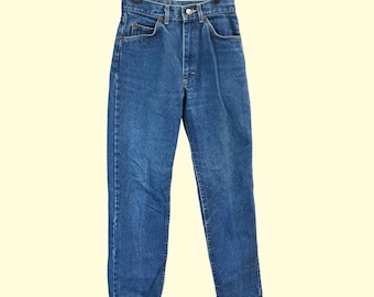 Vintage Lee Riders High Rise Straight Leg Jeans Women 7 Petite (24”x28”) USA