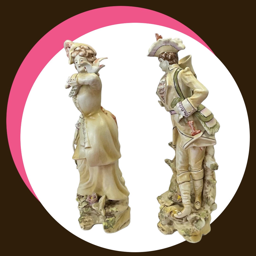 Andrea Sadek Vintage/antique Porcelain European Colonial Man Woman ...
