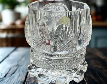 Vintage Heavy Glass Goblet Cup Old Masters of Music w 3D Mozart & Panels Berlin