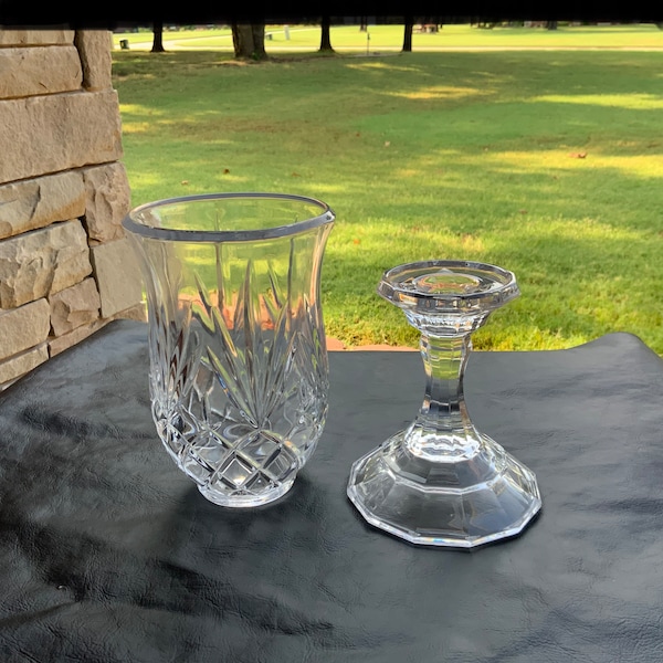 Pedestal Hurricane Candle Holder Etsy