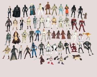 Vintage Star Wars Lot (One 1980s) 1990s 2000s Figures Weapons Parts Accessories