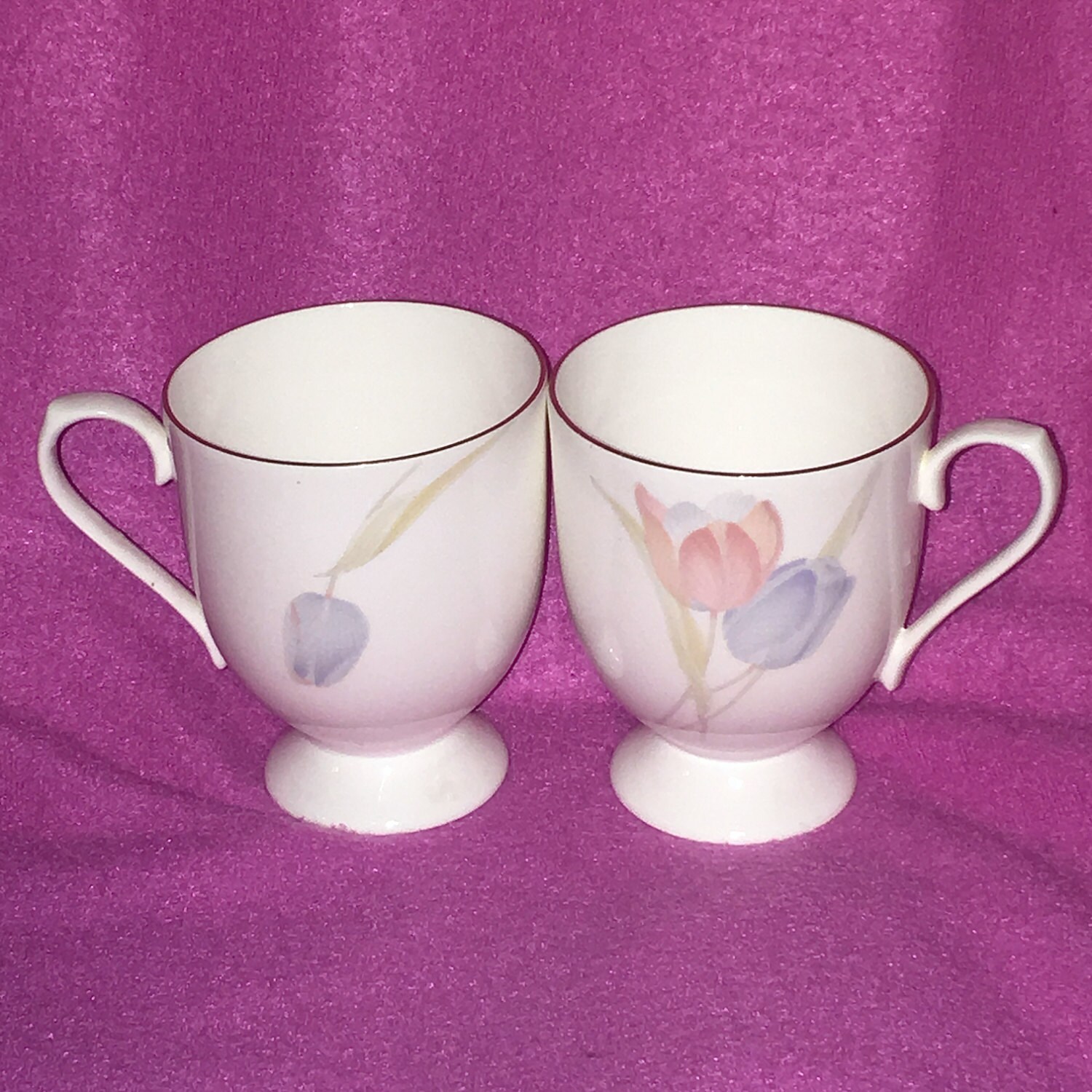2 Mikasa Bone China Swiss Garden FX009 Tea/coffee Cups Gold Etsy