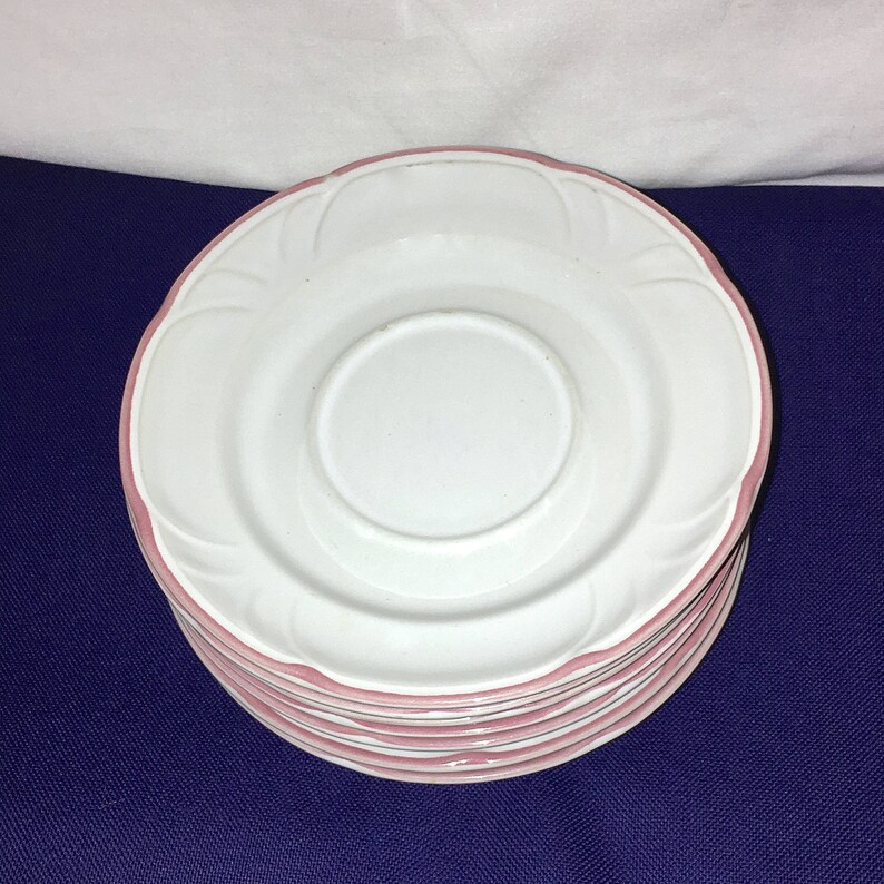 7 Vintage Victoriana Saucers Plates CHD Japan 1988 White With Etsy India