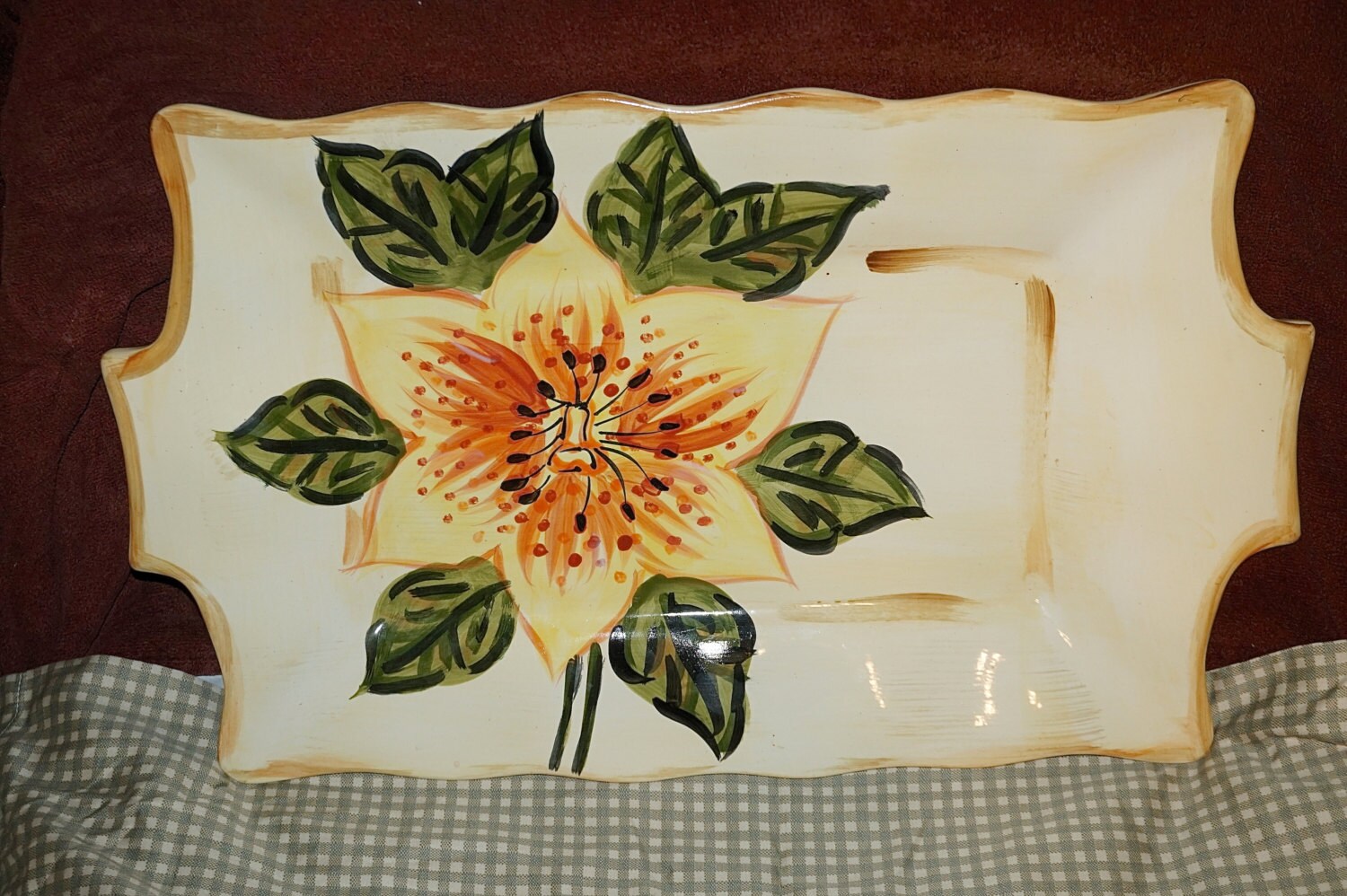 Vintage Tabletops Unlimited Boulevard Hand Painted Large Etsy New Zealand