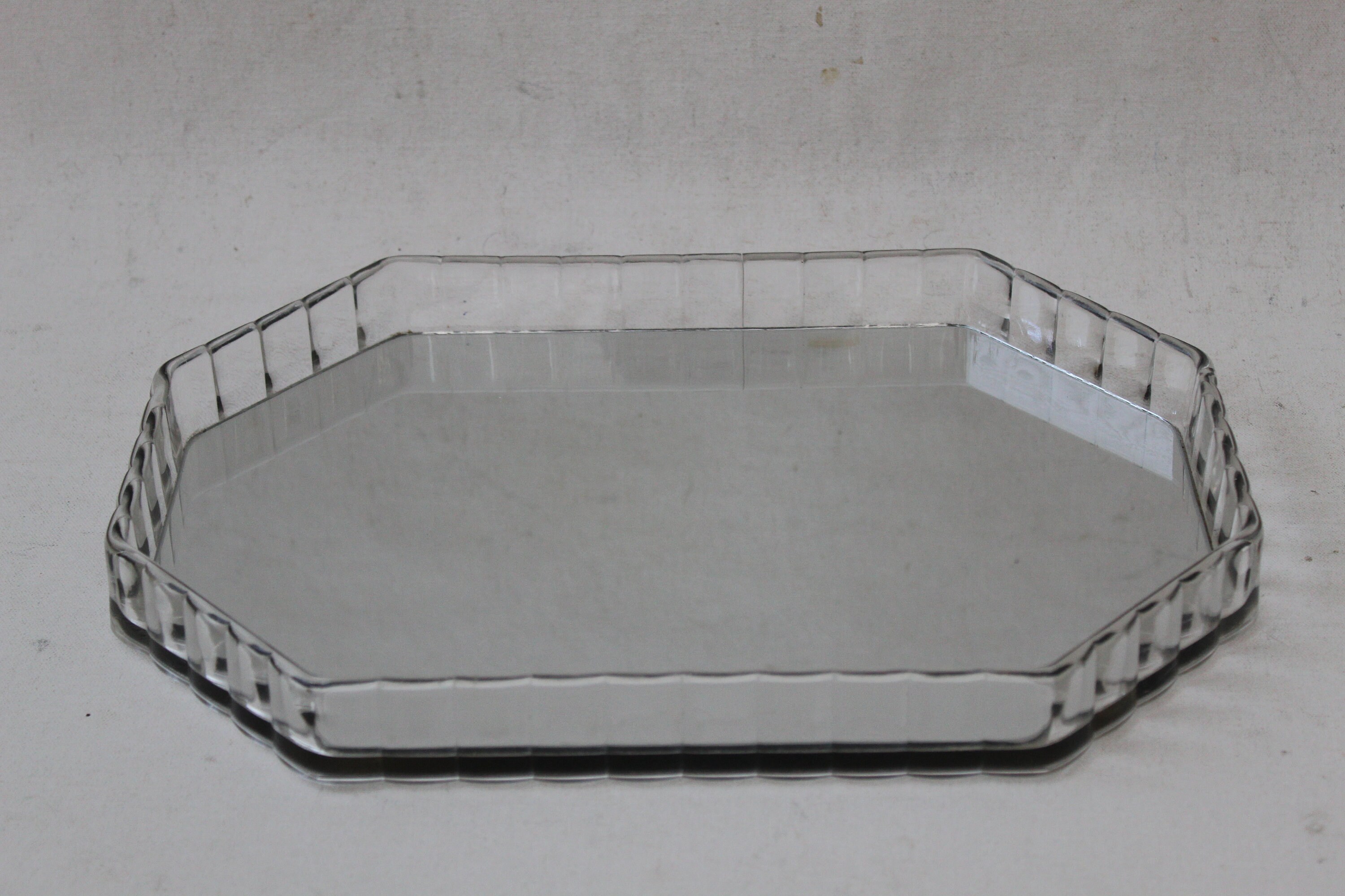 Vintage Modern Lucite Acrylic Glass Make Up Vanity Tray Etsy