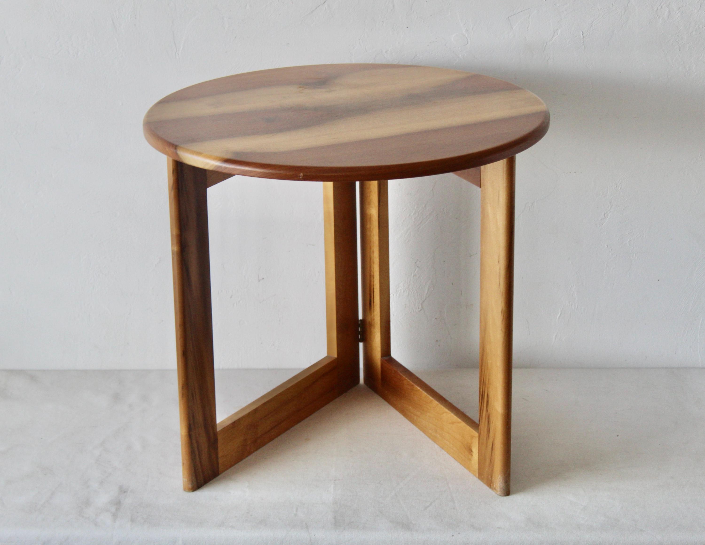 Adrian Reed for Princes Design Works Style Round Wood Foldable Side ...
