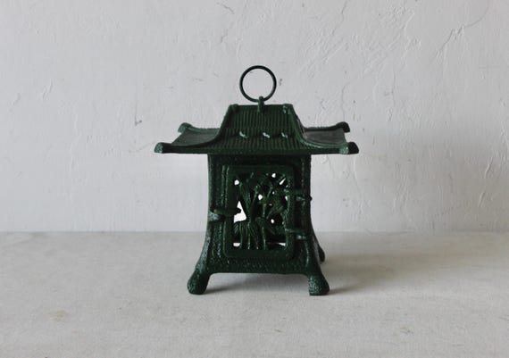 Toro Japanese Iron Hanging Lantern Takaoka Vintage - Etsy