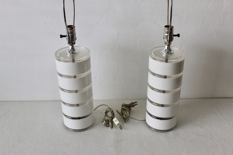 Vintage Optique Lucite Disc Glam Midcentury Modern Table Etsy