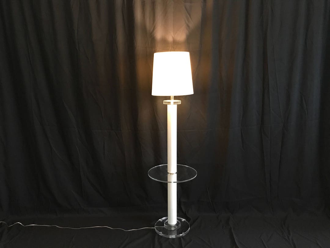 Vintage Modern Hollywood Regency All Lucite Acrylic Lamp Table - Etsy
