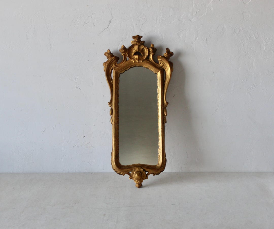 Vintage Italian Borghese Rococo Gilded Mirror - Etsy