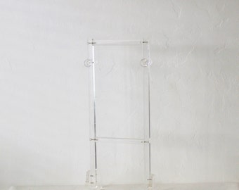 Vintage Mid Century moderne kleinschalige Lucite acryl Valet stand