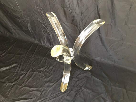 Lucite Tusk Dining Table Base By Charles Hollis Jones Free Shipping