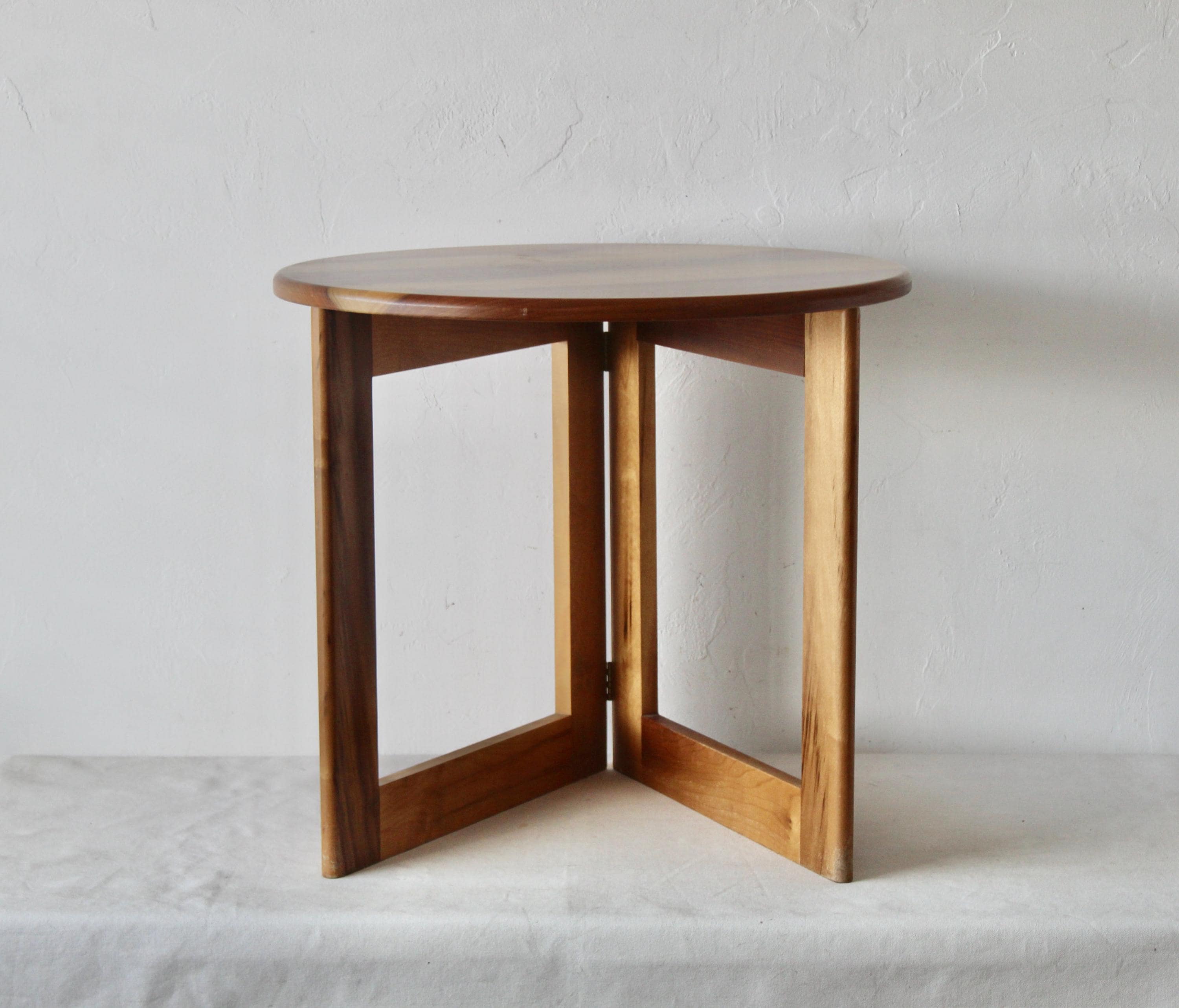 Adrian Reed for Princes Design Works Style Round Wood Foldable Side ...