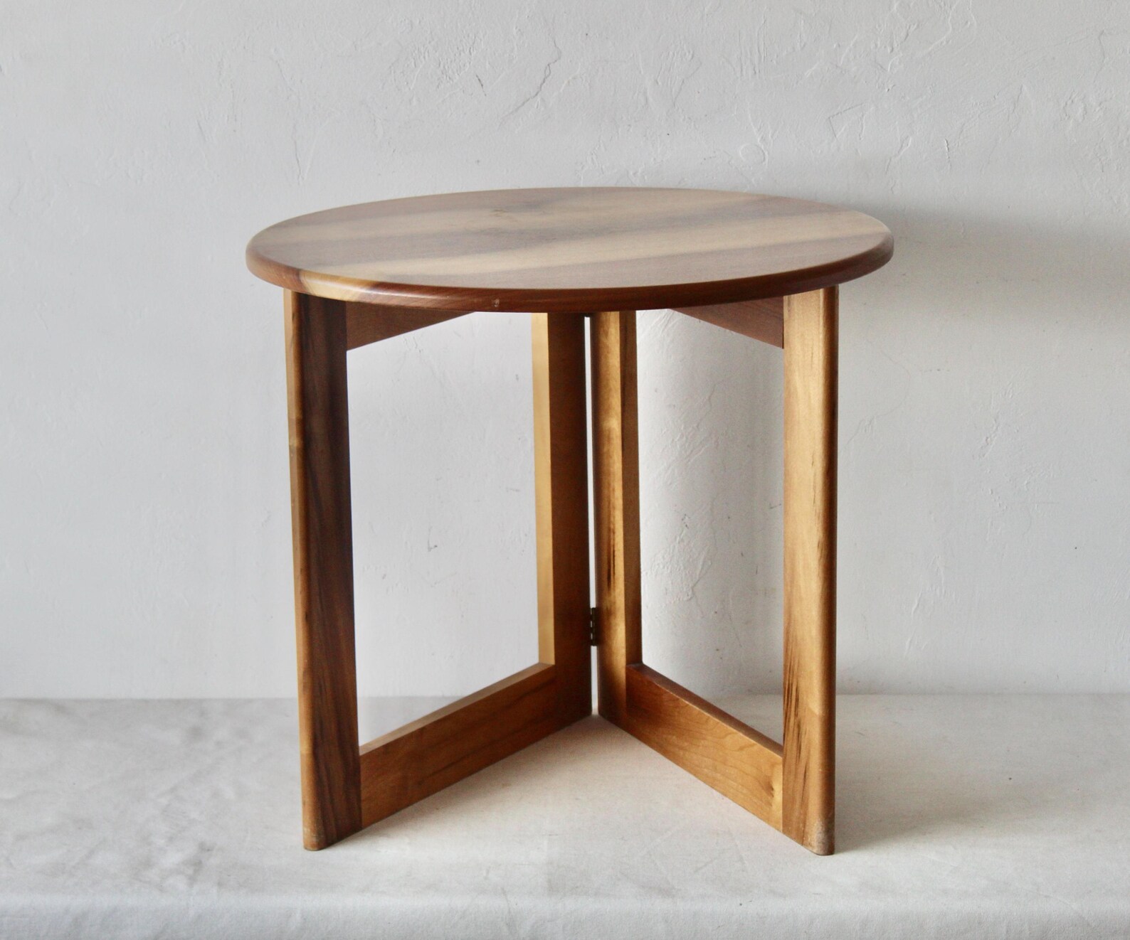 Adrian Reed for Princes Design Works Style Round Wood Foldable Side ...
