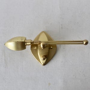 Holtkotter Leuchten German Brass Adjustable Modernist Swing Arm Wall Lamp Vintage