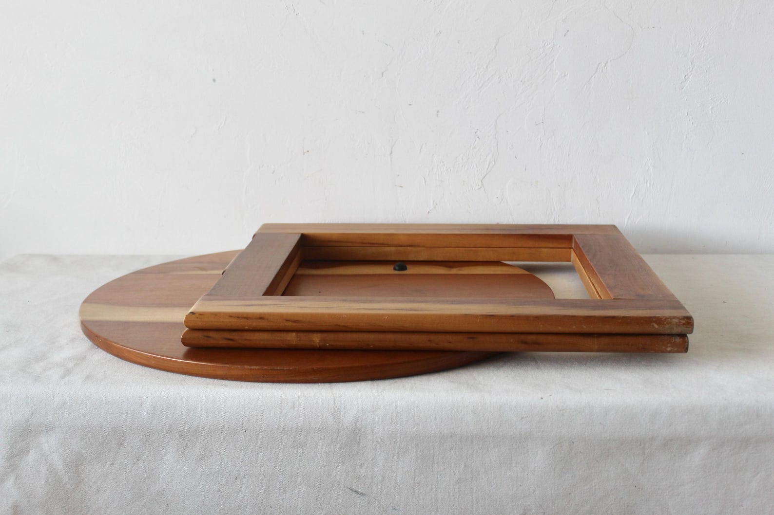 Adrian Reed for Princes Design Works Style Round Wood Foldable Side ...