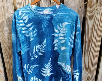 Vada Cyanotype Long Sleeve T-shirt ~ M