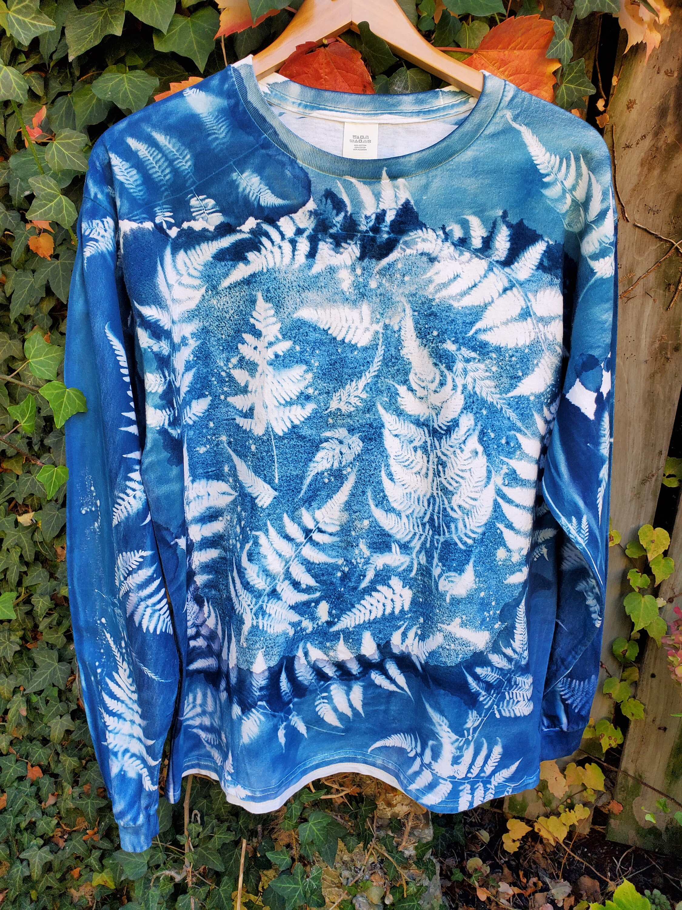 London Cyanotype Long Sleeve T-shirt ~ L