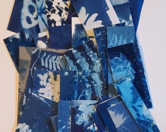 Cyanotype Paper Scrap Bundle