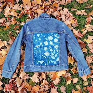 Tiana Cyanotype Denim Jacket ~ Size Small